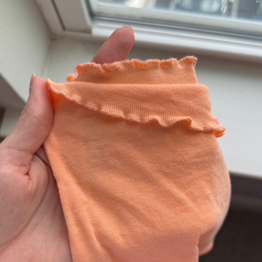 H&M Divided Orange Ruffled Tank Top Size Small - Picture 8 of 8